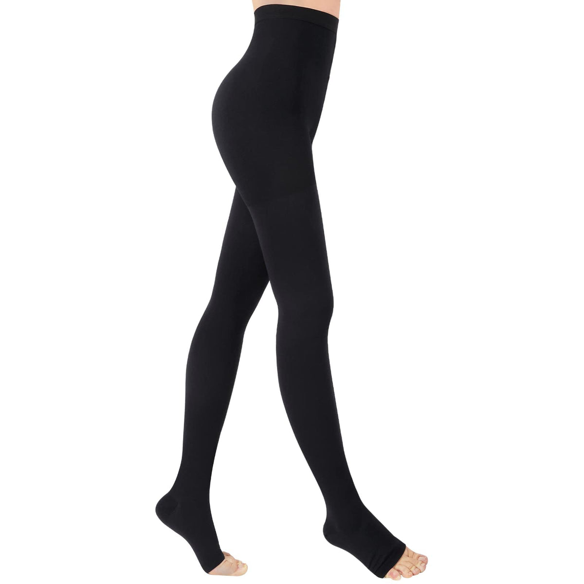 Medical Compression Tights 20-30mmHg Class II Open Toe – Unisex Long