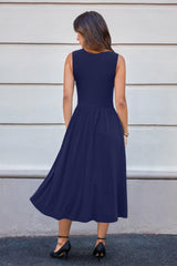 Rochie midi mulată elegantă cu volane și mâneci fluture damă – Turcoaz M