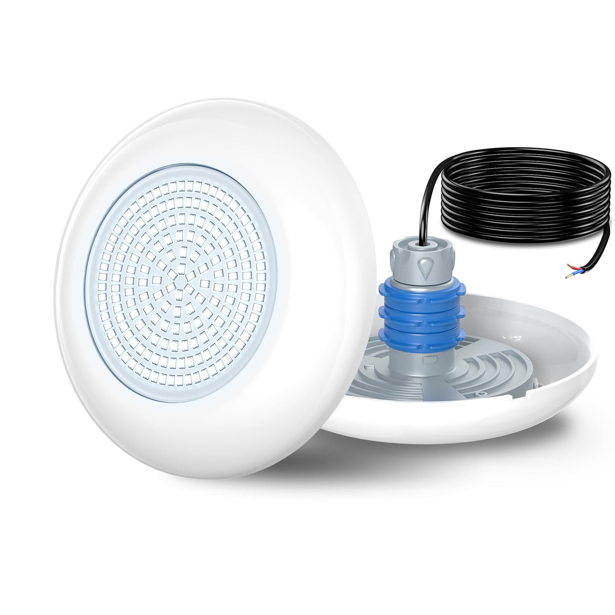 OSREE 12W LED Pool Light 6000K 1200lm Ø190mm 12V AC/DC – White