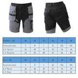 Pantaloni scurți de lucru rezistenți pentru bărbați WORK IDEA cu multiple buzunare de scule