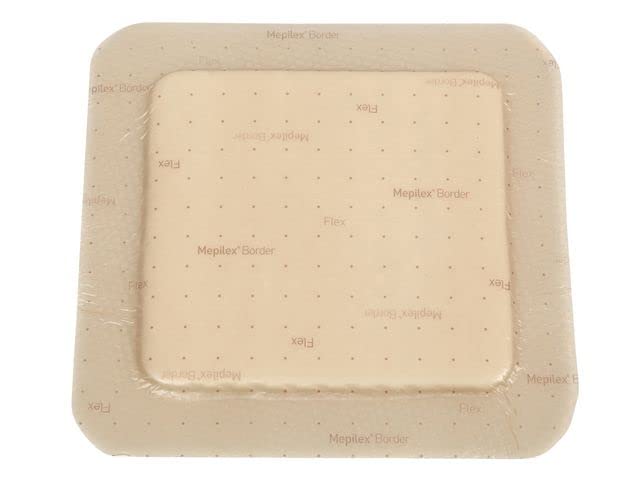 Pansament din spumă poliuretanică autoadezivă cu silicon Mepilex Border Flex 7.5x7.5 cm