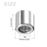 Weldable Cap Nut M8 14x13mm 4pc – Stainless Steel