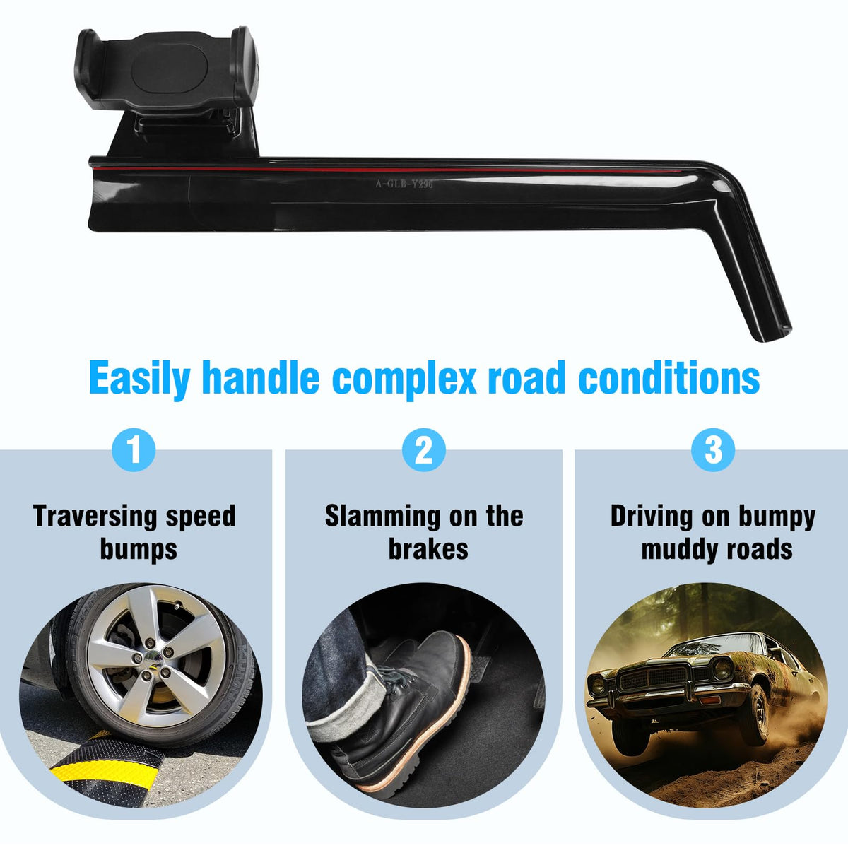 TTCR-II Car Dashboard Phone Holder Fits Mercedes A/B/GLB/GLA/CLA/EQA/EQB 2019-24 10.25in 360°