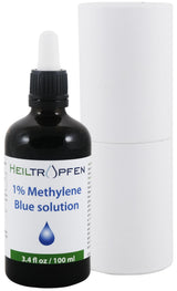 1% Methylene Blue Solution - 100ml | Pharmaceutical Grade Ingredients - Third Party Tested | Methylene Blue | Liquid | Drops | Heiltropfen®