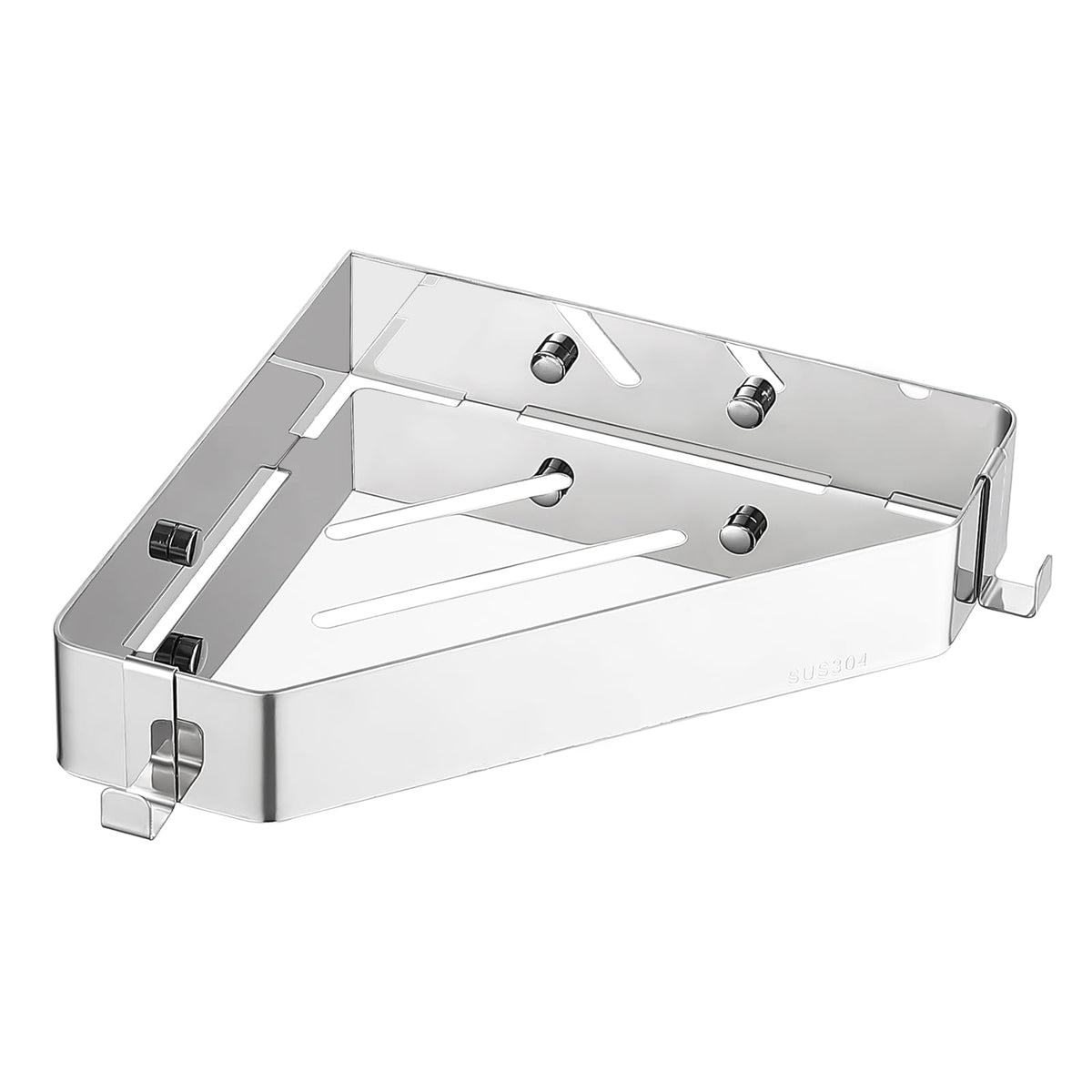 Corner Bathroom Shower Shelf 304 Stainless Steel Wall-Mount