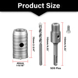 SALI core bit 40mm SDS Plus M22 thread SDS Plus shank 110mm wall hole saw drill bit hole saw set with carbide center drill for masonry natural stone sandstone artificial stone concrete marble tile