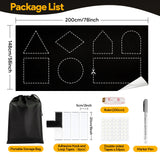 Roof Window Blackout Fabric 200 x 148cm 100% Light Blocking No Drilling Required Cuttable – Black