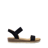 DREAM PAIRS Cork Wedge Sandals Low Heel Adjustable Ankle Strap – Navy EU 40.5