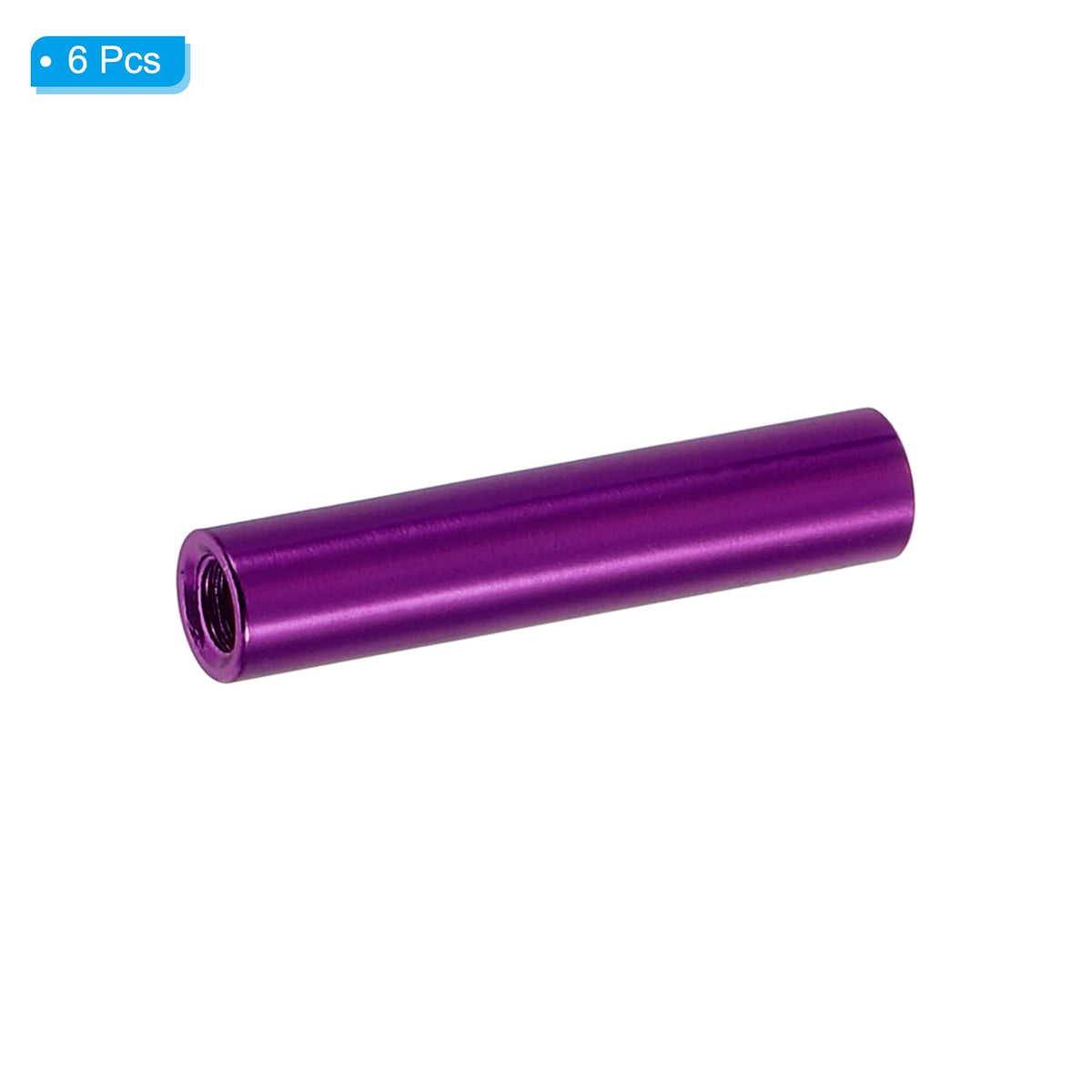 Distanțiere filetate din aluminiu M3 22 mm, set 6 bucăți – Mov