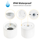 Gleonlux LED surface-mounted spotlight ceiling spot IP44 GX53, surface-mounted spotlight matt white, surface-mounted 230v, spots ceiling light round, ceiling lamp aluminum Ø84x68mm, surface-mounted light for bathroom, bathroom, no light bulb