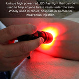 Vein Finder Flashlight Red Portable Vein Locator for Clinics & Home – Red