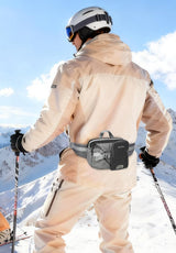 Waist Bag with Bottle Holder Sports Hip Bag Outdoor Cycling Hiking Running – Rose