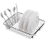 Cutlery Holder Hanging Utensil Organizer 4-Compartment Stainless Steel Spoon Drying Rack – Stainless