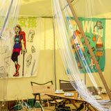 Transparent PVC Pergola/Canopy Waterproof Foldable Cover with Eyelets 1.8m x 2m – Transparent