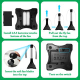 3 PCS Fly Repellent, Mosquito Repellent Fan, Fly Repellent Fan, Fly Protection, Keeps Flies Away From Food