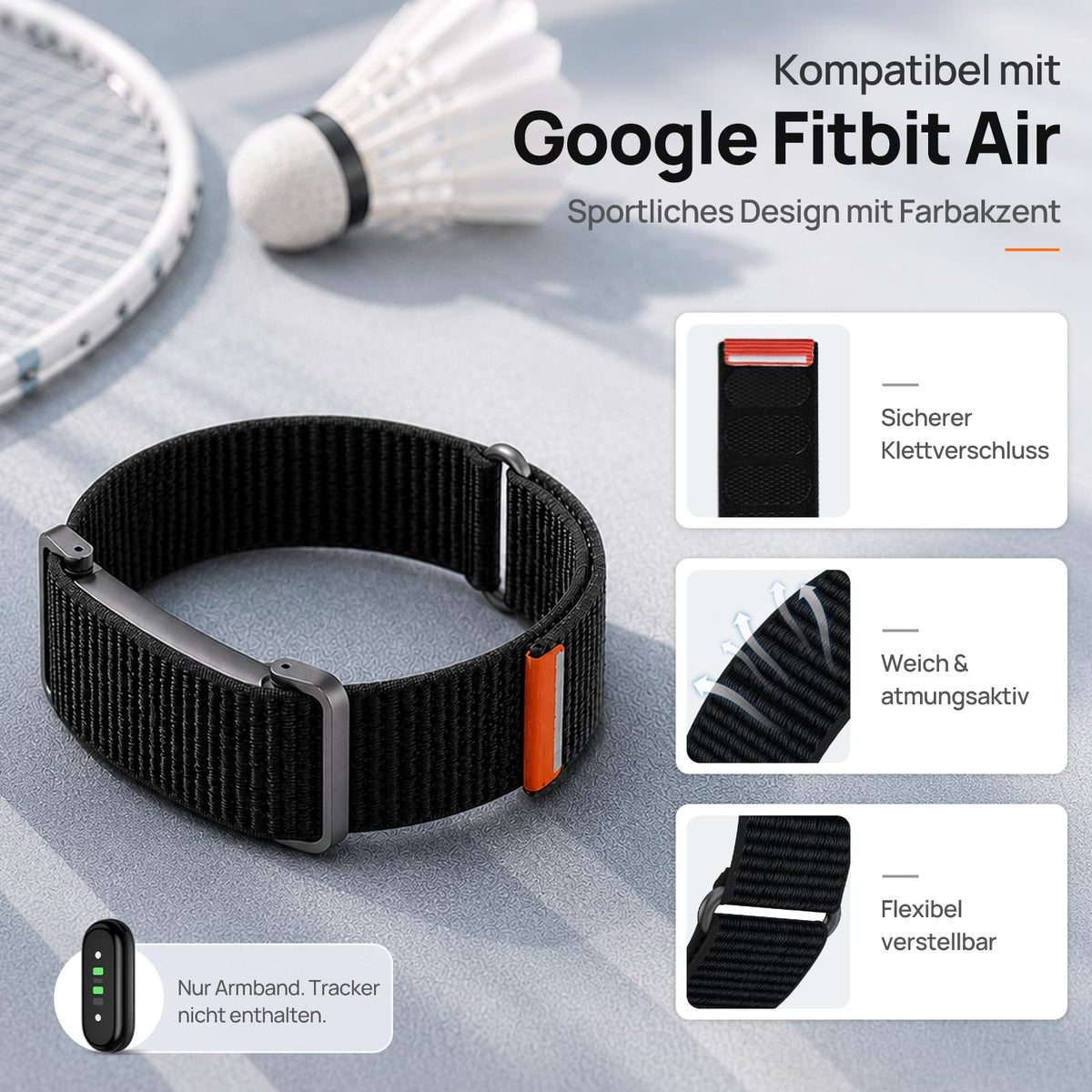 Elastic Nylon Wristband Compatible with Fitbit Air