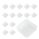 Plastic Storage Box 15 Compartments Transparent with Lid for Beads Jewellery Screws – Clear 6.4 x 6.4cm