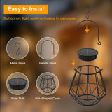 Lămpi solare decorative de grădină formă de soare suspendabile IP65, set 2 bucăți – Lumină caldă