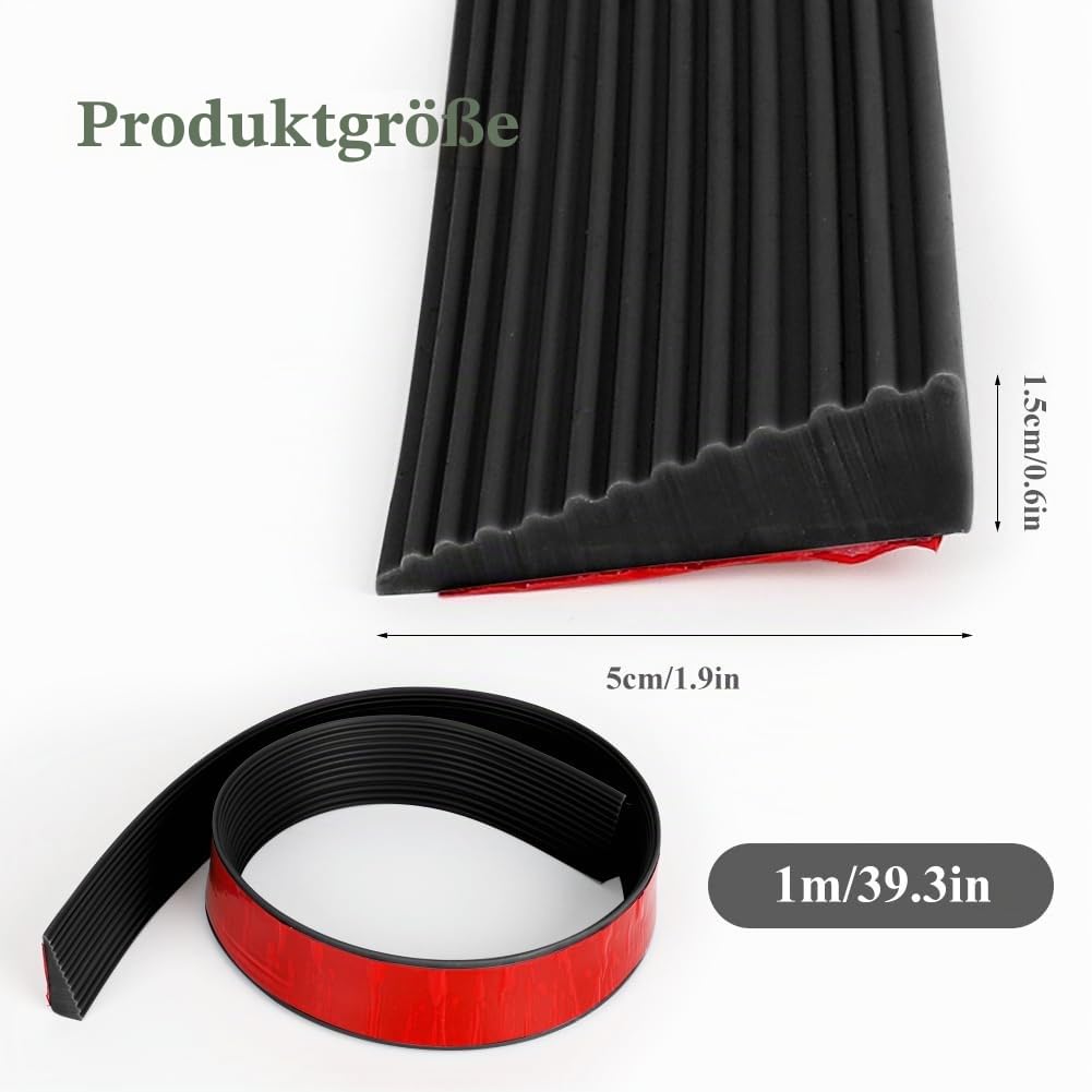 Threshold Ramp Universal for Robot Vacuums & Wheelchair Access – Black 68x5cm