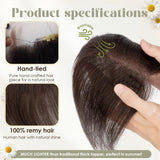 Meșă păr natural clip-in 100% păr uman Remy 14g #2 – Șaten închis