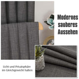 Ready-Made Eyelet Curtains 140x175cm Pair Modern – Anthracite Grey