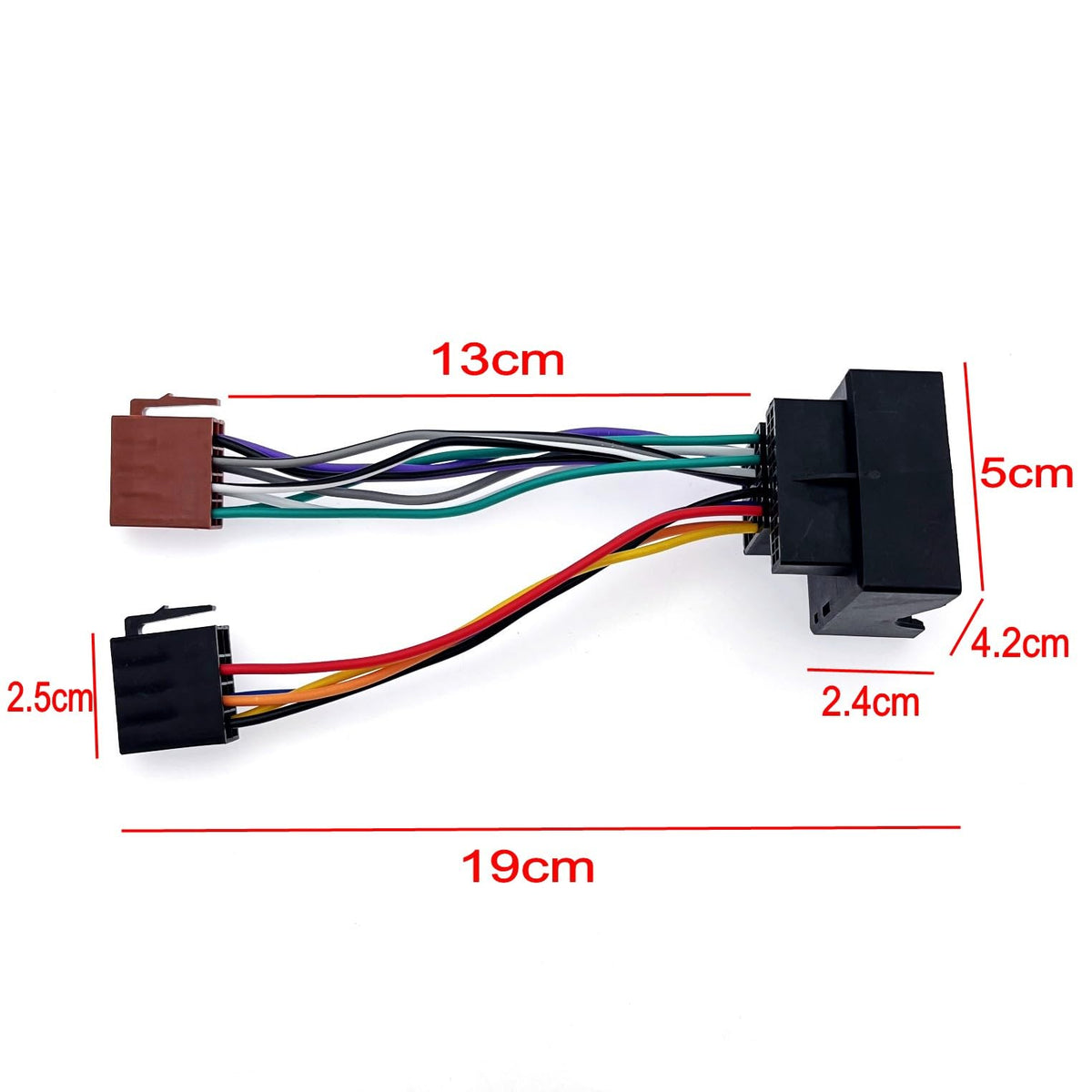 Car ISO Radio Adapter Connector 16-pin Wiring Harness for VW Golf, BMW, Ford – ISO