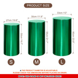 Cylinder Stand Covers 3-Pack Stretch Spandex Decorative – Green Small