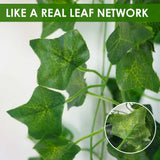 ADORAMOUR Artificial Ivy Garlands - Pack of 6, 210cm Length - Fake Vines for Room and Garden Wall Decoration for Indoor Outdoor, Green Leaves Plastic, Hanging Plants for Green Plants Decoration