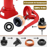 Replacement piston set for Type 75 hand pump with 5 sealing rings – Type 75