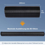 CarBole 76mm car intake pipe, air filter intake hose, cold air intake pipe, air inlet hose, car cold air inlet pipe, extendable to 1m