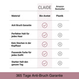 Clamă de păr mare XL 12.5 cm cu arc dublu din bio-acetat – Imprimeu Țestoasă