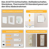 Întrerupător tactil inteligent WiFi pentru rulouri electrice compatibil Alexa/Google Smart Life