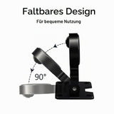 Folding Wall-Mount Fishing Rod Holders 2-Pack Foldable Umbrella Stand for Deck & Beach – Grey