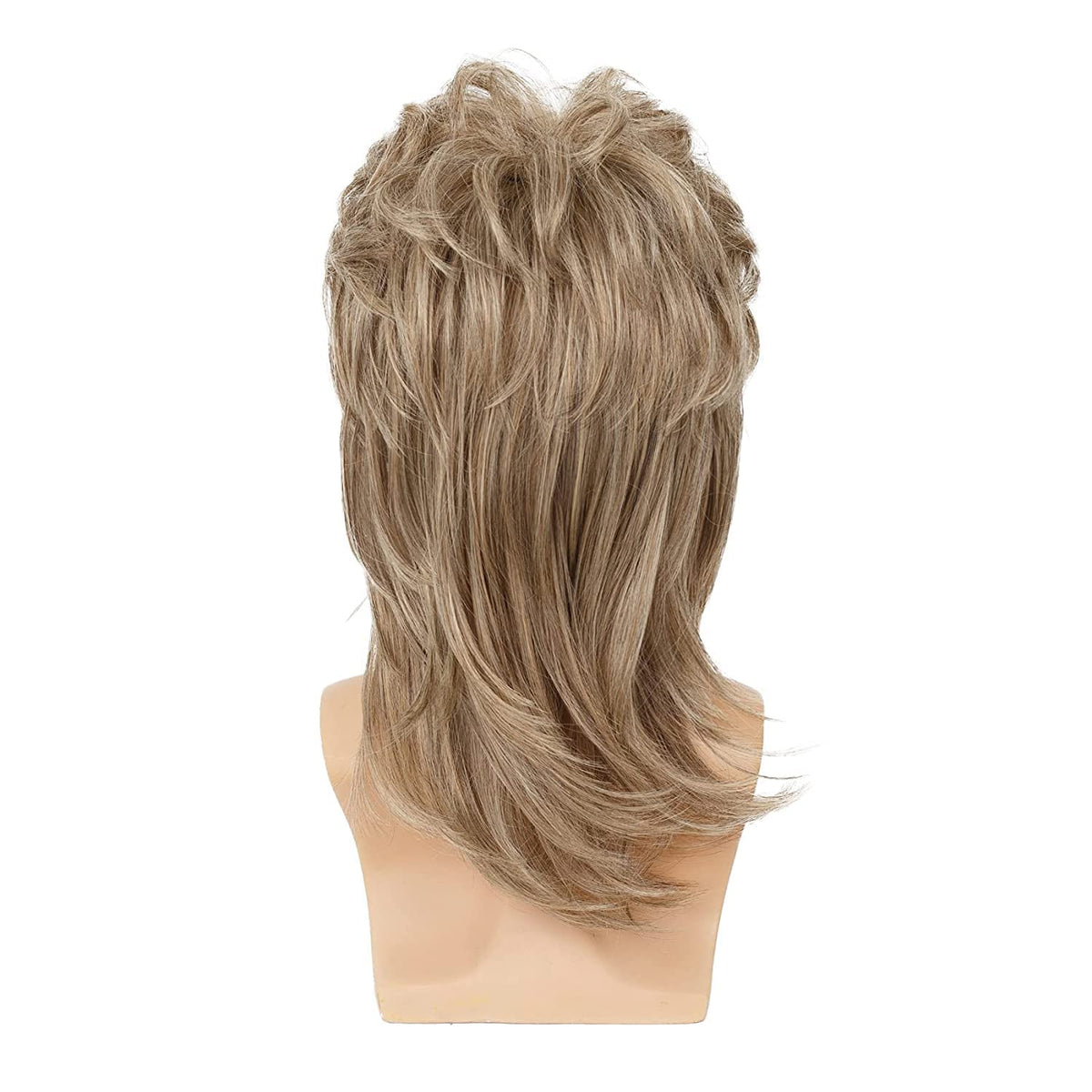 Mullet Wig Men's Curly Blond Retro Costume – Blond