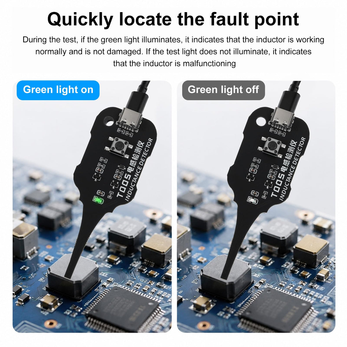 Inductance Detector T005 Mini In-Circuit Coil Tester Portable High-Precision – T005
