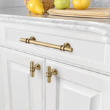Furniture Handles 10-Piece 128mm Hole Spacing Cabinet Drawer Handles – Gold