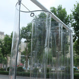 Transparent PVC Pergola/Canopy Waterproof Foldable Cover with Eyelets 1.8m x 2m – Transparent