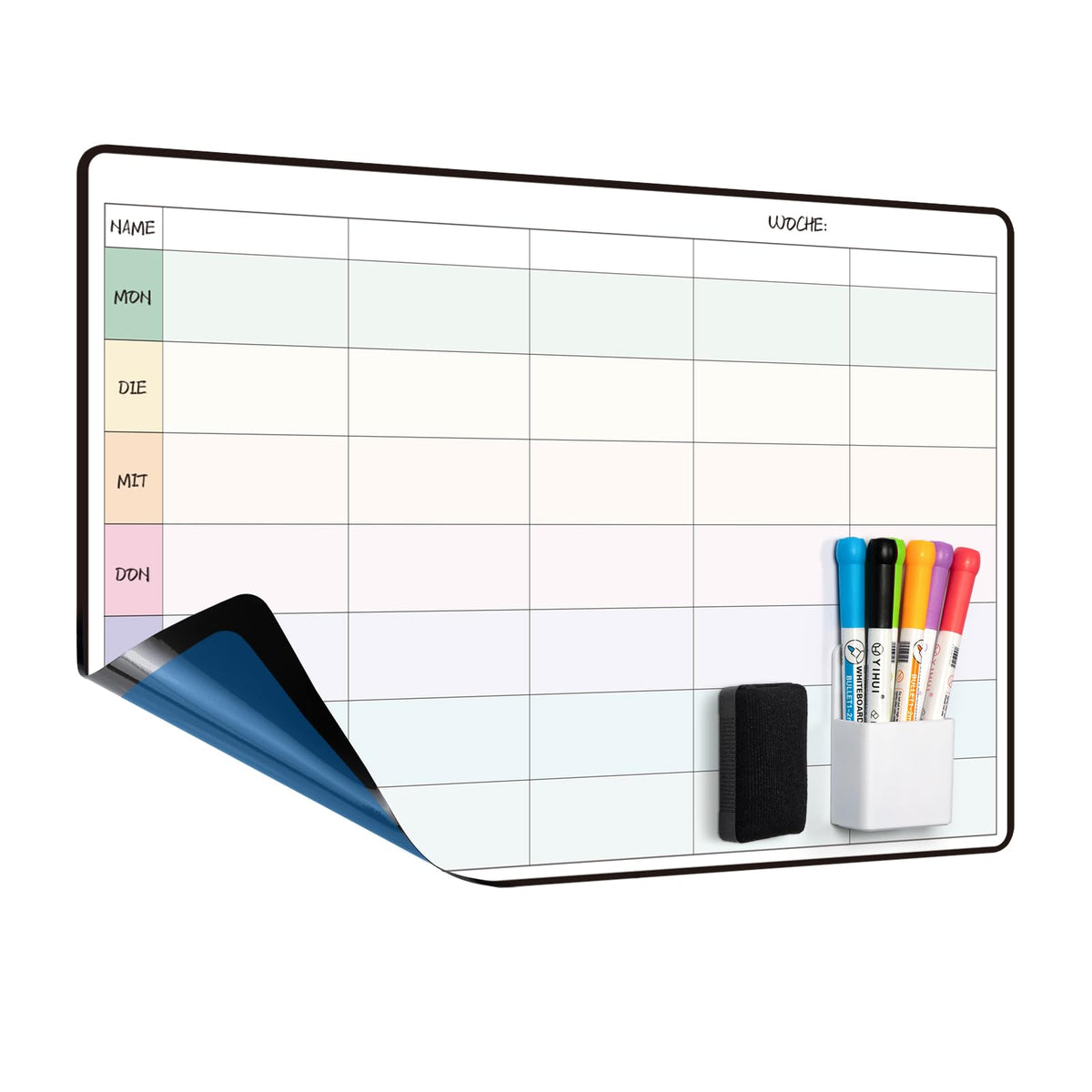 Planificator săptămânal whiteboard magnetic autoadeziv MCCORL 42x28 cm