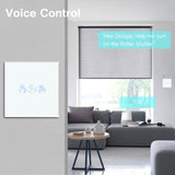 BSEED WiFi Smart Roller Shutter Switch, Remote Control and Timer Function with Smart Life/Tuya APP, Works with Alexa Echo and Google Home, WiFi Blind Switch with Touch Panel White