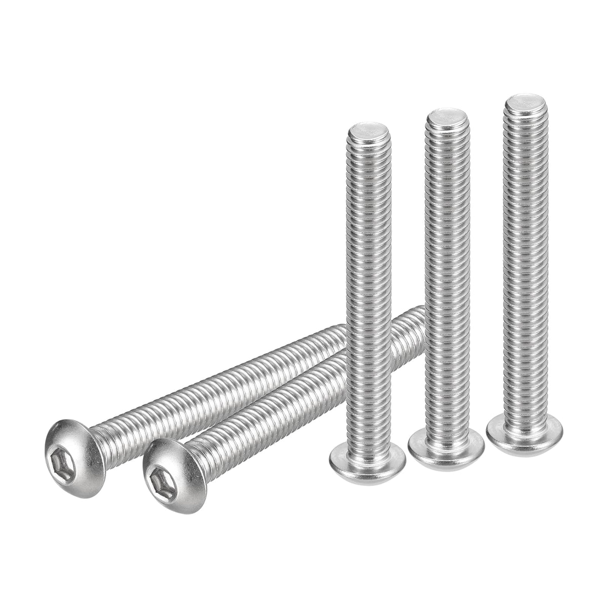 Socket Head Cap Screws 3/8-16x3in Hex Drive UNC 304 Stainless Full Thread - 15pc