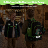 Children's Backpack Insulated Lunch Compartment Chest Strap Reflective - Astronaut 11.5L
