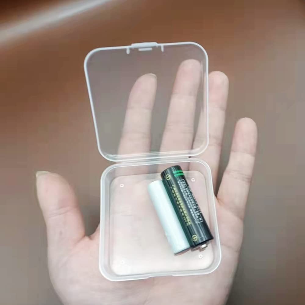 Plastic Storage Box 15 Compartments Transparent with Lid for Beads Jewellery Screws – Clear 6.4 x 6.4cm
