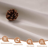 Extra-Length Shower Curtain Waterproof Anti-Mould Antibacterial 180 x 230 cm – Sand