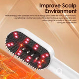 Electric Steam Hair Brush 2-in-1 Straightening Detangling – Pink