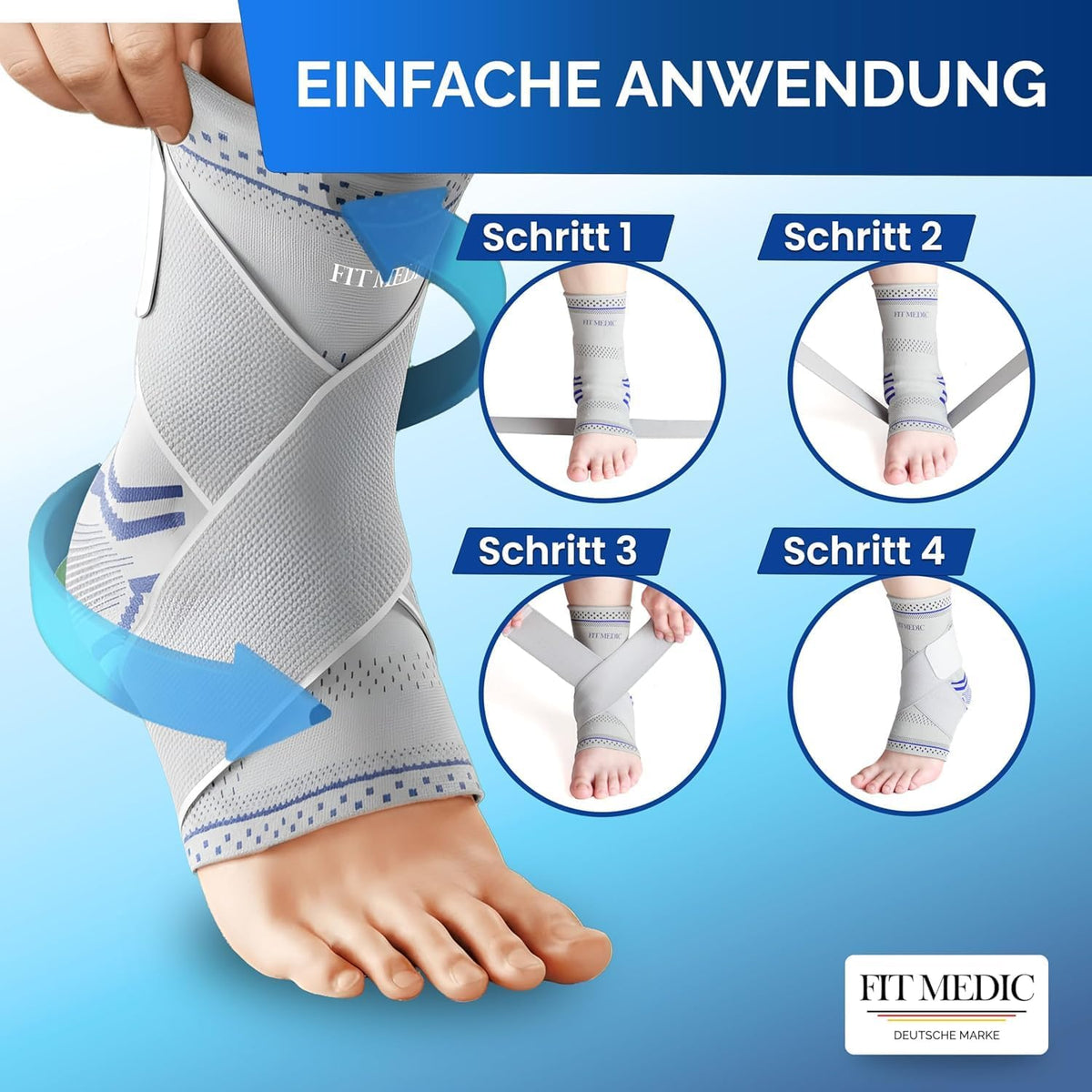 Adjustable Ankle Brace Breathable Supportive for Achilles Tendon – Unisex