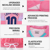 Kids Football Jersey Set No.10 Quick-Dry Breathable with Shin Guards – Home/Away