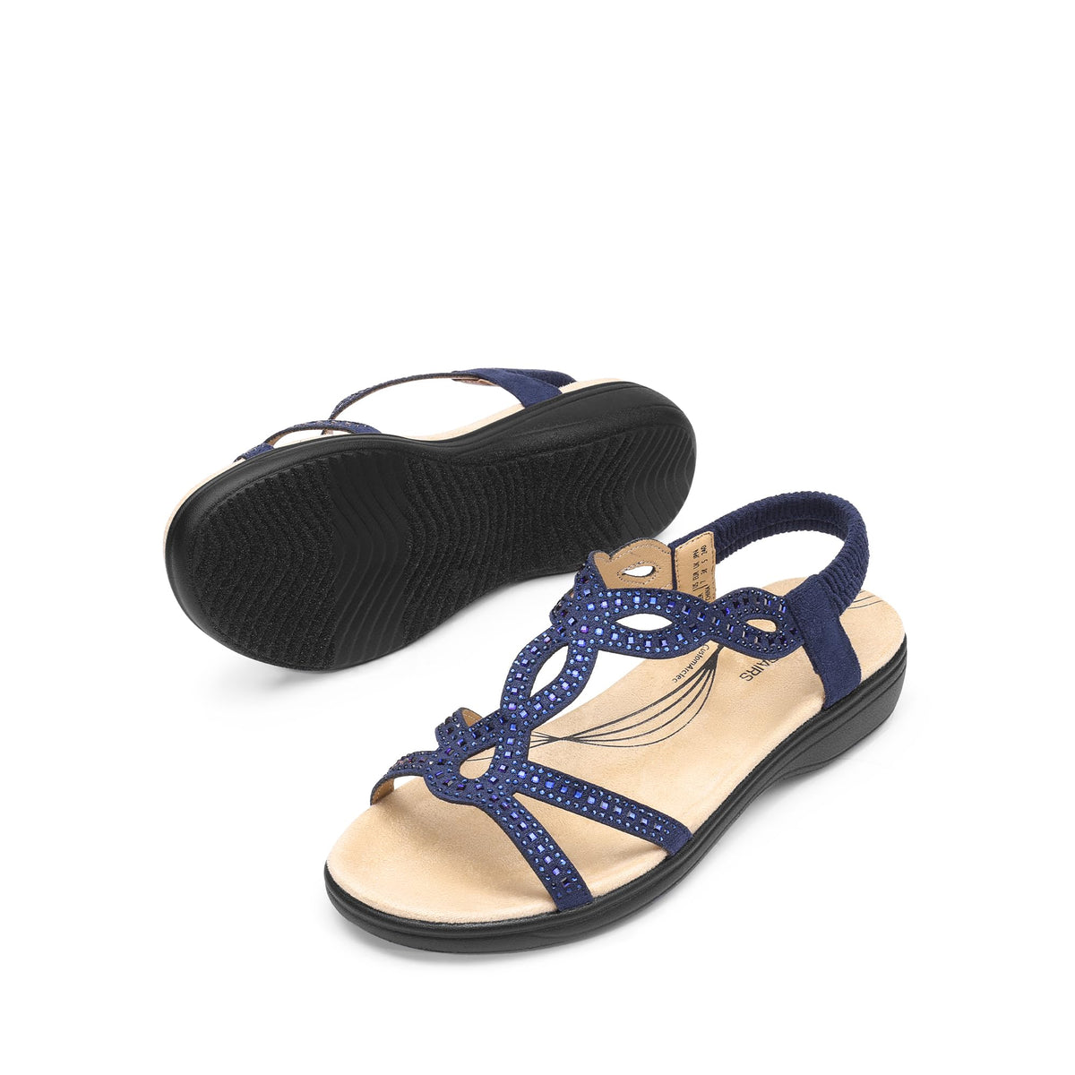 Women's Flat Sandals Summer Slip-On – Grey EU41.5
