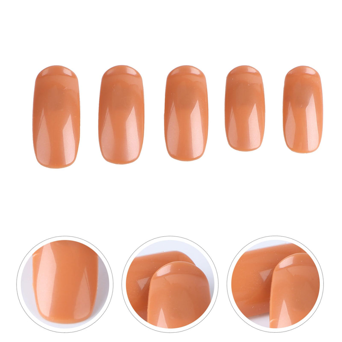 Unghii false pentru exersat manichiură tipsuri antrenament, set 200 bucăți – Natur