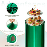 Cylinder Stand Covers 3-Pack Stretch Spandex Decorative – Green Small
