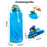 TAKUZA Foldable Drinking Bottle 3 Pack, Unisex Adult 700ml Foldable Drinking Bottle, Festival Drinking Bottle, Foldable Water Bottle Reusable, With Removable Cleaning Brush, for Festival, Hiking